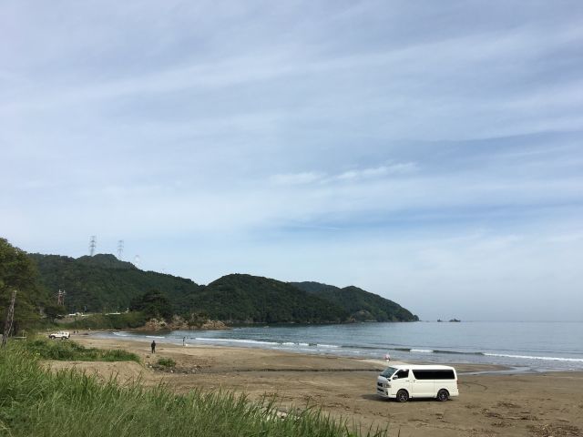 福井高浜にてキス釣り