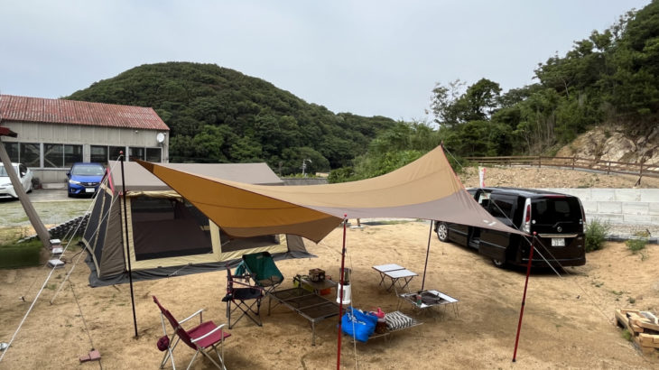 淡路島釣りキャンプ in アウトドアビレッジ津井キャンプ場